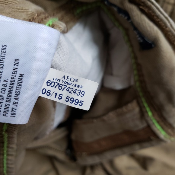 American Eagle Shorts Mens 30 Khaki Cargo Classic - Picture 7 of 9